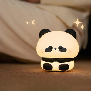 Kawaii Sleepy Panda LED Night Lights-Enchanted peach