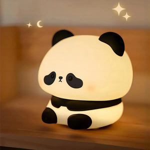 Kawaii Sleepy Panda LED Night Lights-Enchanted peach