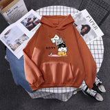 Kawaii Stacked Cats Unisex Hoodie-Enchanted peach