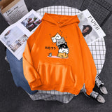 Kawaii Stacked Cats Unisex Hoodie-Enchanted peach