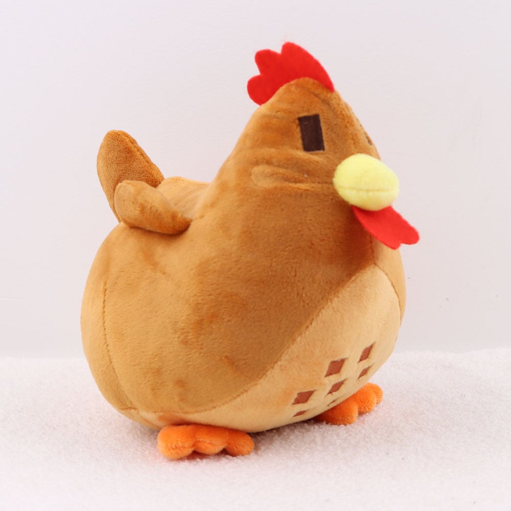 Kawaii Stardew Valley Chicken Plushie-Enchanted peach