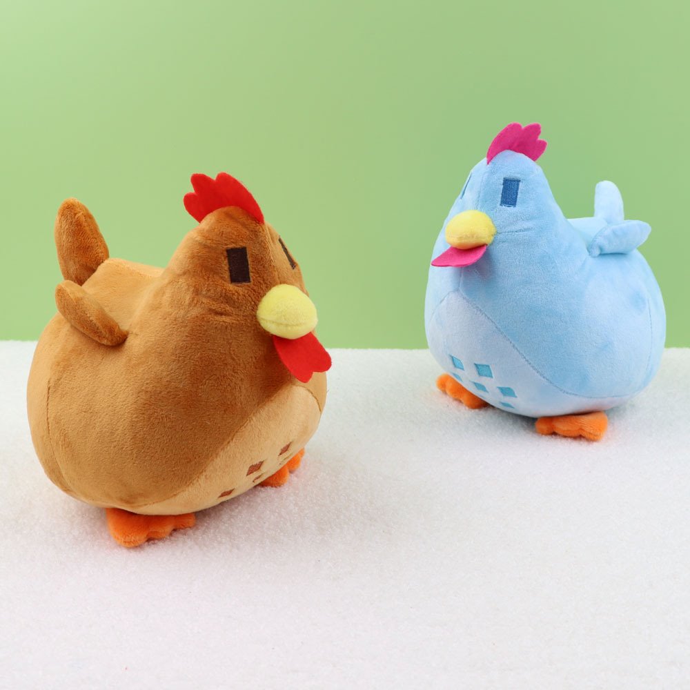 Kawaii Stardew Valley Chicken Plushie-Enchanted peach