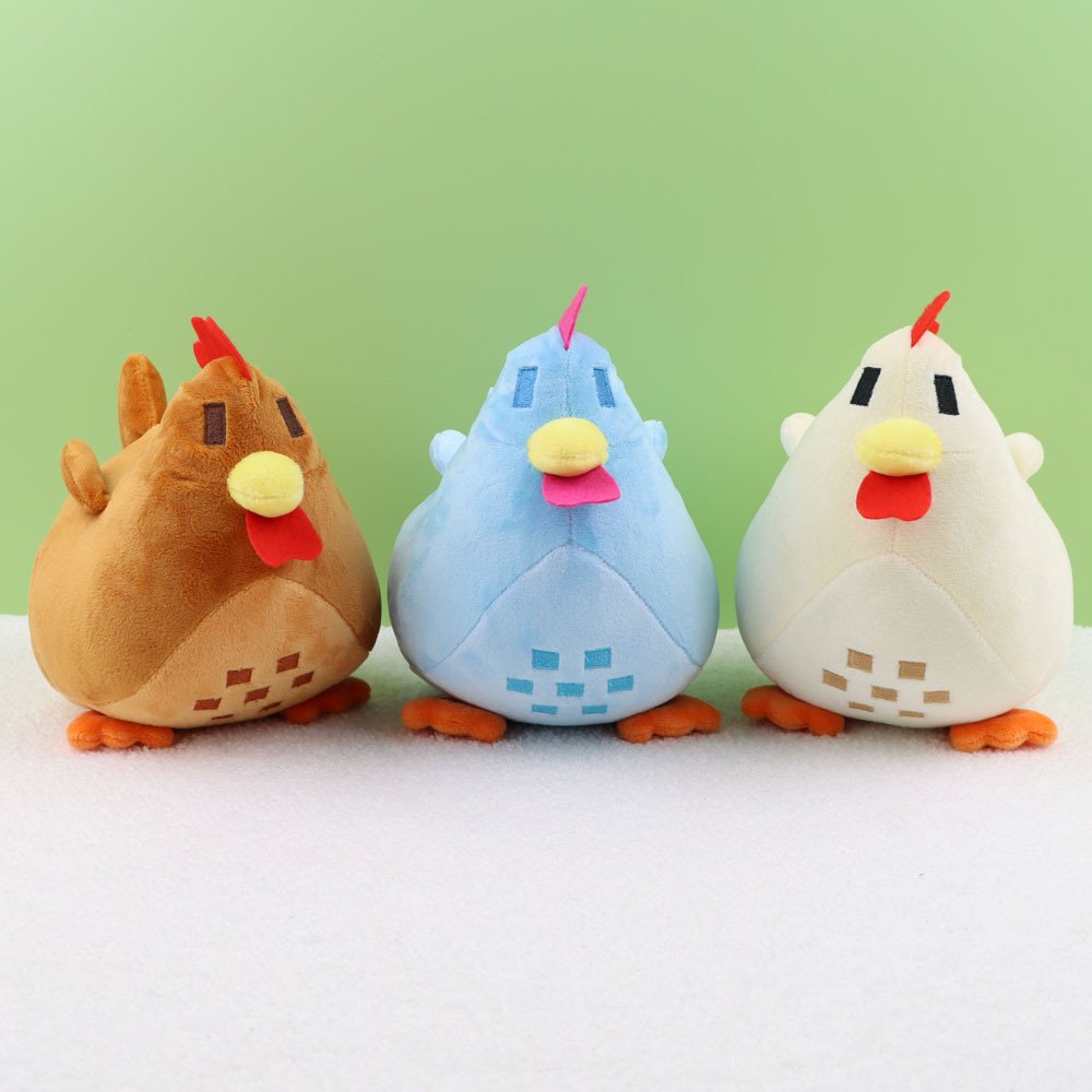 Kawaii Stardew Valley Chicken Plushie-Enchanted peach