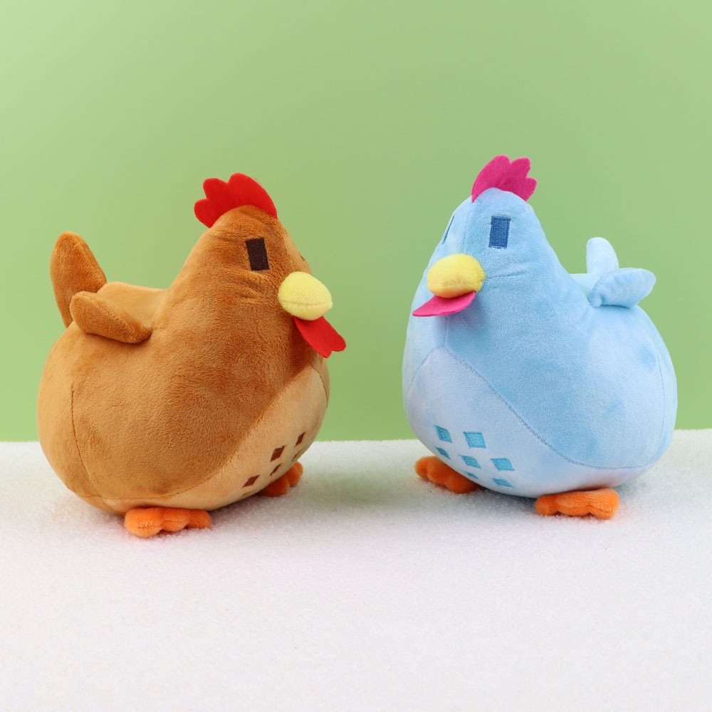 Kawaii Stardew Valley Chicken Plushie-Enchanted peach