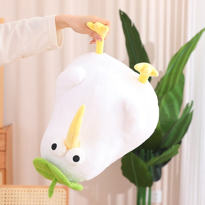 Kawaii White Kiwi Bird Plushie-Enchanted peach