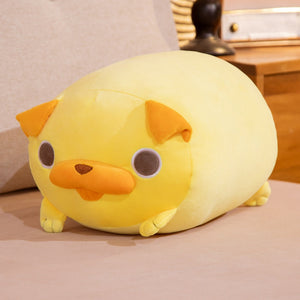 Kawaii Yellow Pug Plushies-Enchanted peach