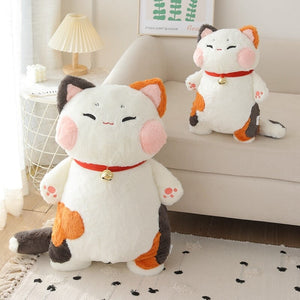 Kelly the Proud Lucky Fortune Cat Plush-Enchanted peach