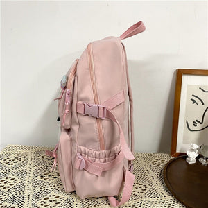 Large Functional Waterproof Kawaii Backpack-Enchanted peach