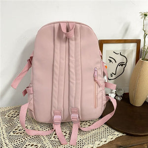 Large Functional Waterproof Kawaii Backpack-Enchanted peach