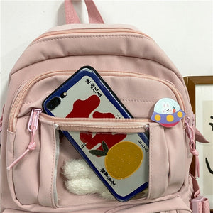 Large Functional Waterproof Kawaii Backpack-Enchanted peach