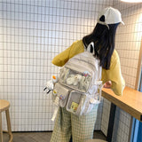 Large Functional Waterproof Kawaii Backpack-Enchanted peach