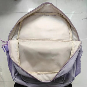 Large Kawaii Two-tone Backpack-Enchanted peach