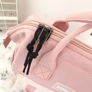 Large Pastel Waterproof Backpack Handbag-Enchanted peach