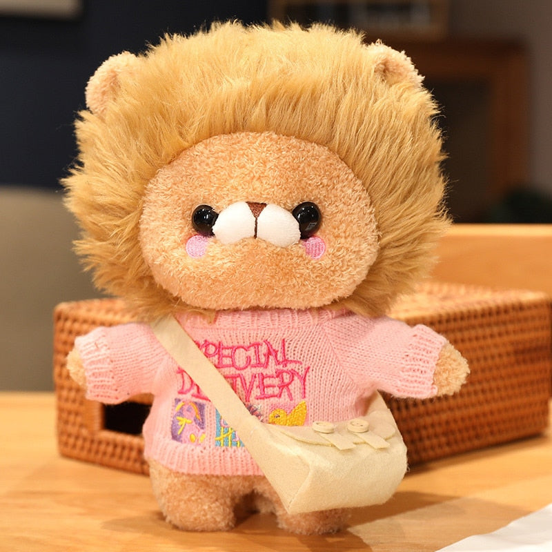 Leo The Little Lion Mascot Plushie Collection-Enchanted peach