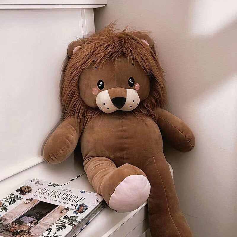 Lionel the Cute Wild Lion Plush-Enchanted peach