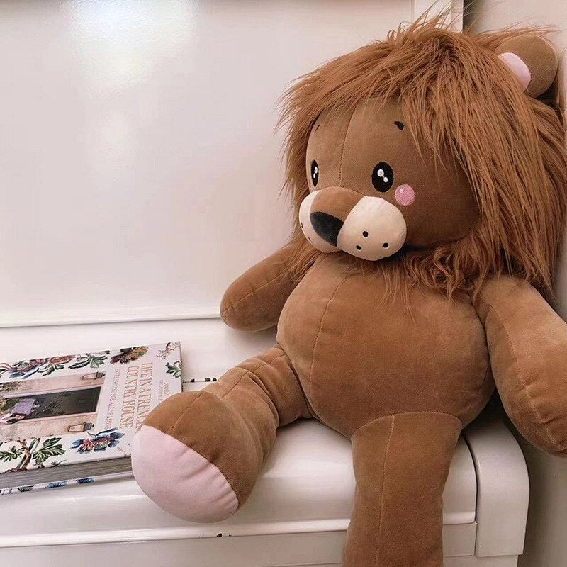 Lionel the Cute Wild Lion Plush-Enchanted peach