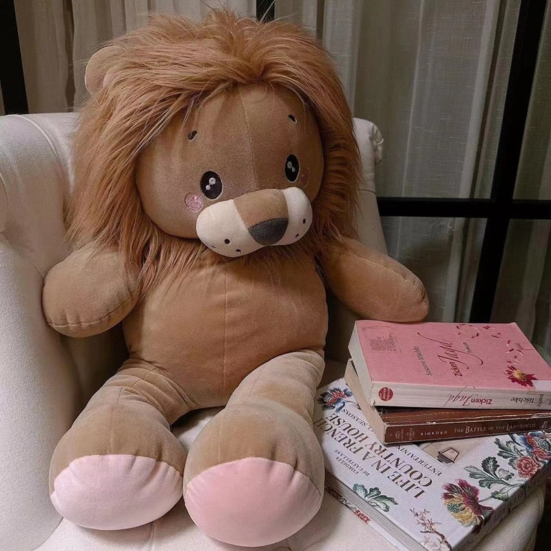 Lionel the Cute Wild Lion Plush-Enchanted peach