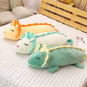 Little Long Dragon Plushie-Enchanted peach