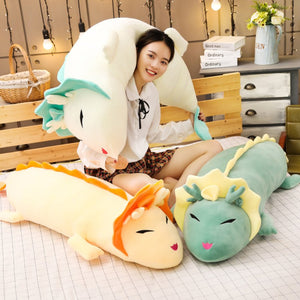 Little Long Dragon Plushie-Enchanted peach