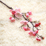 Long Artificial Plastic Sakura Cherry Tree Branch-Enchanted peach