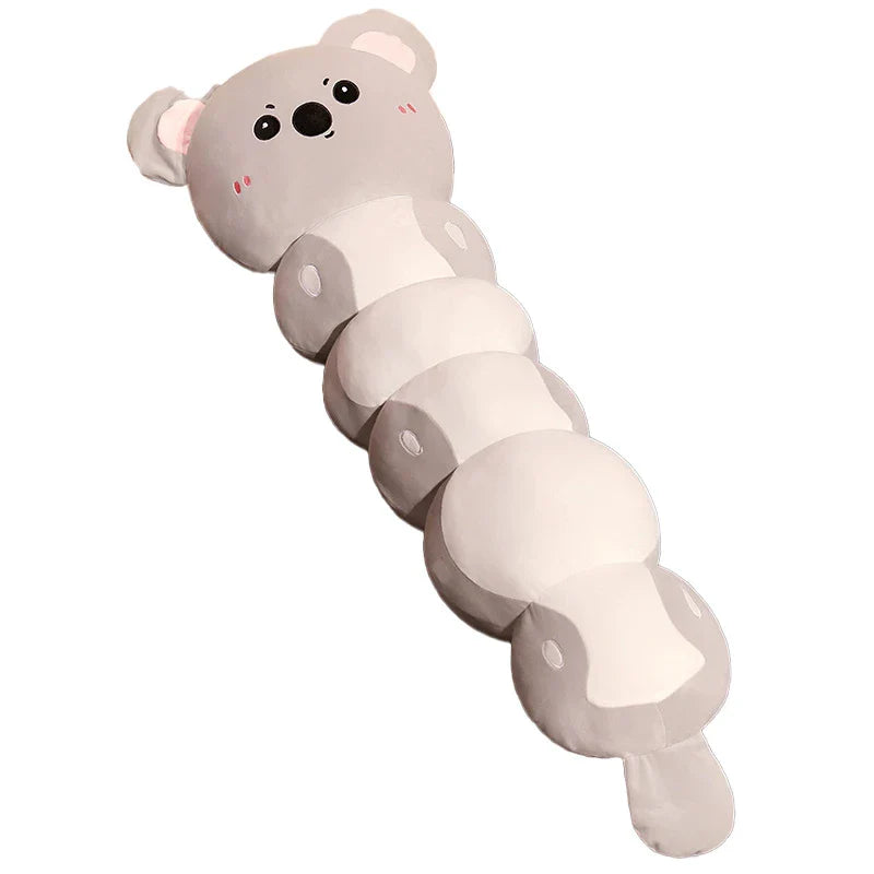 Long Caterpillar Cat Koala Elephant Plushie Collection-Enchanted peach