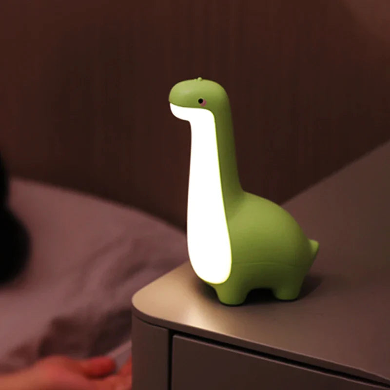 Long Dinosaur LED Night Light-Enchanted peach