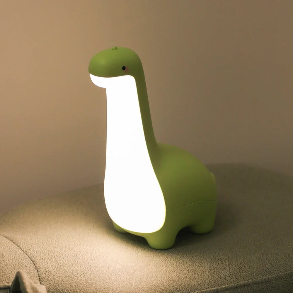 Long Dinosaur LED Night Light-Enchanted peach