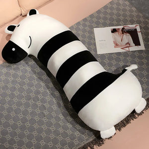 Long Penguin Shiba Pig Zebra Snuggle Buddy Plushies-Enchanted peach