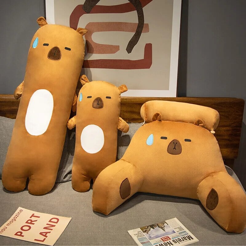 Long Sad Capybara Plushies-Enchanted peach