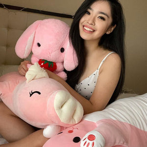 Long Snuggle Buddies Plushie Collection-Enchanted peach