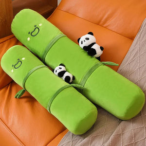 Long Snuggly Bamboo Panda Plushie-Enchanted peach