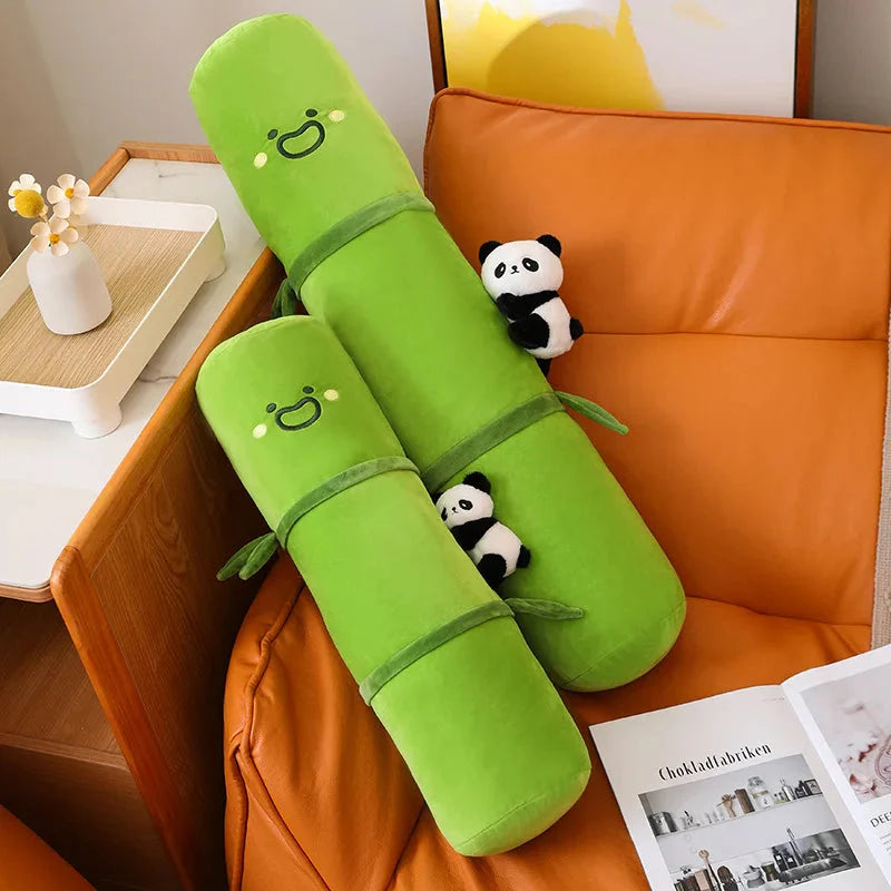 Long Snuggly Bamboo Panda Plushie-Enchanted peach