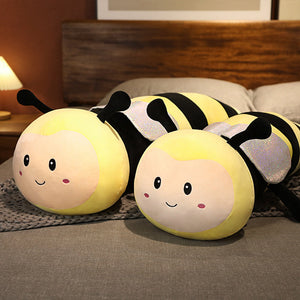 Long Snuggly Bee Wasp Plushie-Enchanted peach