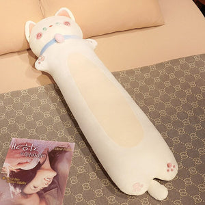 Long Snuggly Cat Plushies Collection-Enchanted peach