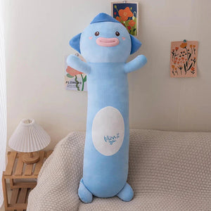 Long Snuggly Fish Axolotl Penguin Plushie Collection 2024-Enchanted peach