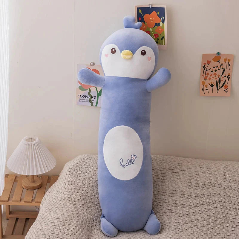 Long Snuggly Fish Axolotl Penguin Plushie Collection 2024-Enchanted peach