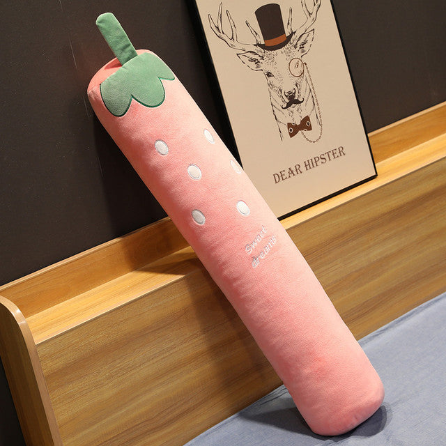 Long Snuggly Kawaii Fruit Plushie Collection-Enchanted peach