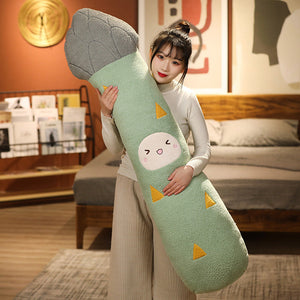 Long Snuggly Kawaii Vegetable Plushies-Enchanted peach