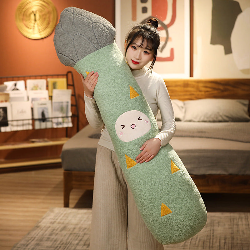 Long Snuggly Kawaii Vegetable Plushies-Enchanted peach