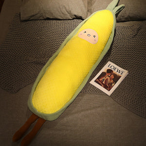 Long Snuggly Kawaii Vegetable Plushies-Enchanted peach