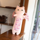 Long Snuggly Luna & Solis Sakura Cat Plushies-Enchanted peach