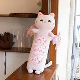 Long Snuggly Luna & Solis Sakura Cat Plushies-Enchanted peach