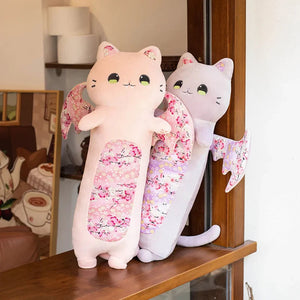 Long Snuggly Luna & Solis Sakura Cat Plushies-Enchanted peach