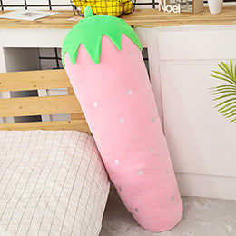 Long Snuggly Vegetables Fruits Plushie Collection-Enchanted peach