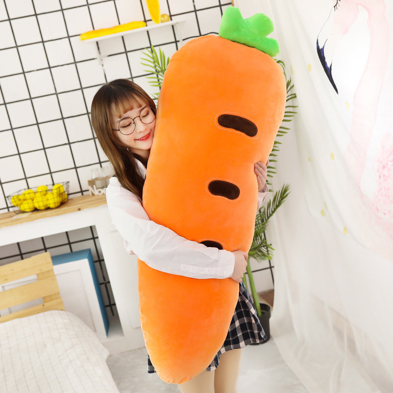 Long Snuggly Vegetables Fruits Plushie Collection-Enchanted peach