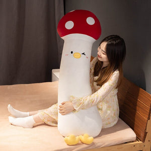 Long Vegetable Duck Family Plush Collection-Enchanted peach