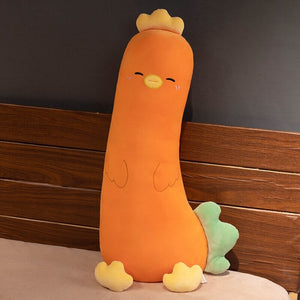 Long Vegetable Duck Family Plush Collection-Enchanted peach