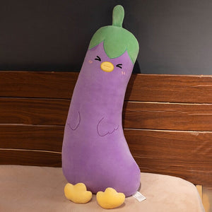 Long Vegetable Duck Family Plush Collection-Enchanted peach