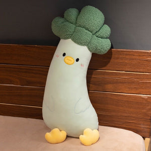 Long Vegetable Duck Family Plush Collection-Enchanted peach