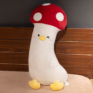 Long Vegetable Duck Family Plush Collection-Enchanted peach